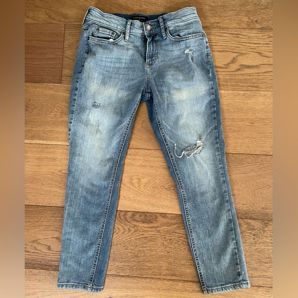 Banana Republic Brushed Blue Girlfriend Jean